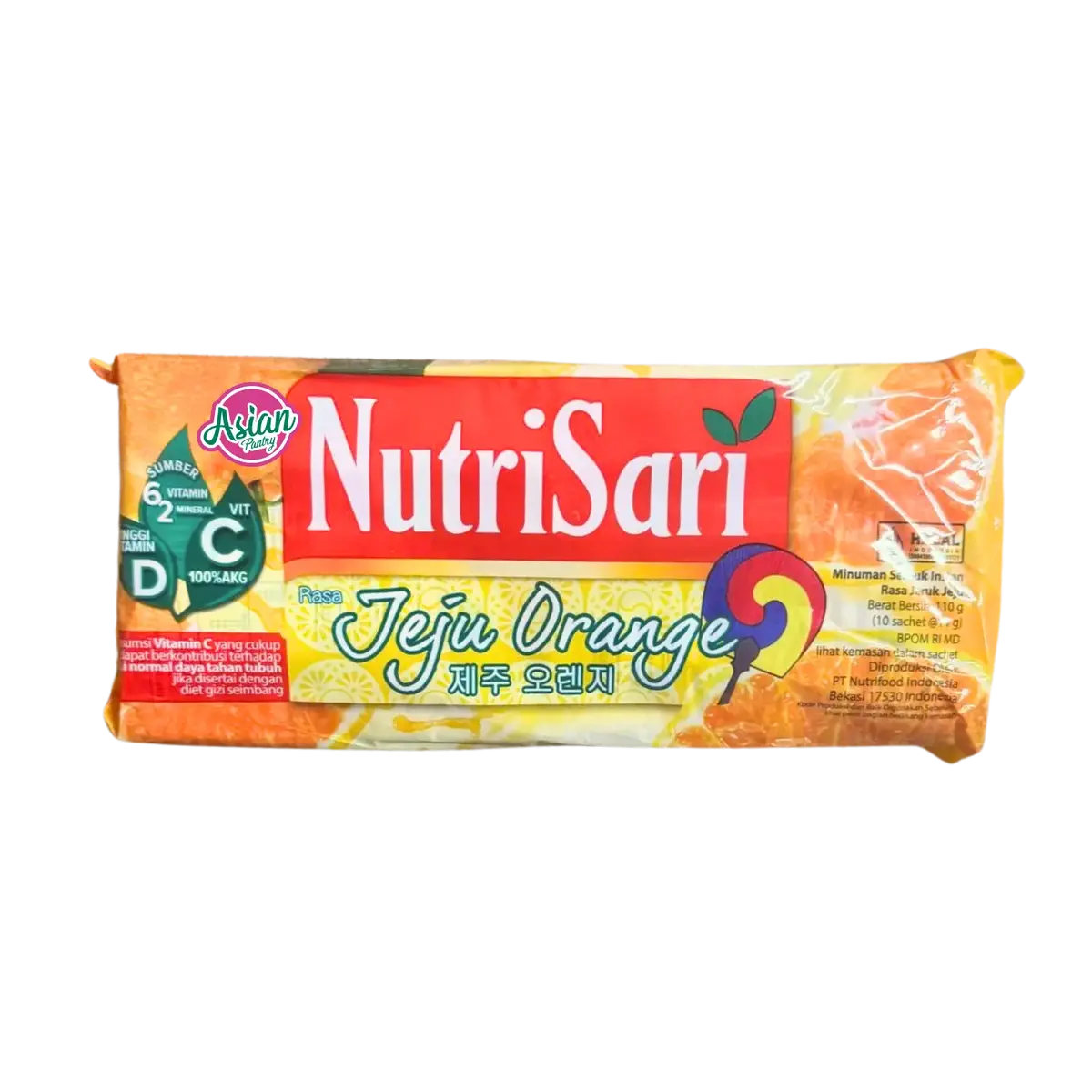 Nutrisari Instant Fruit Drink Powder Jeju Orange 110G 1