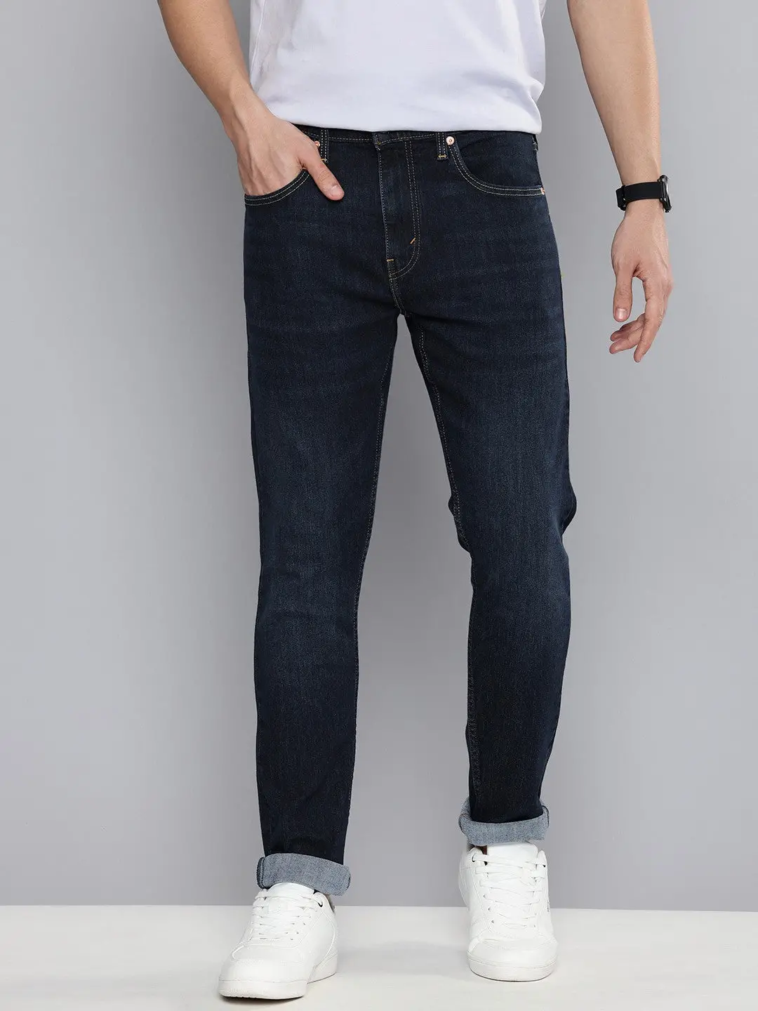 Men's 512 Indigo Slim Tapered Fit Mid Rise Jeans 1