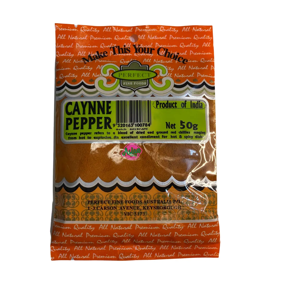 Perfect Fine Foods Cayenne Pepper 50G 1