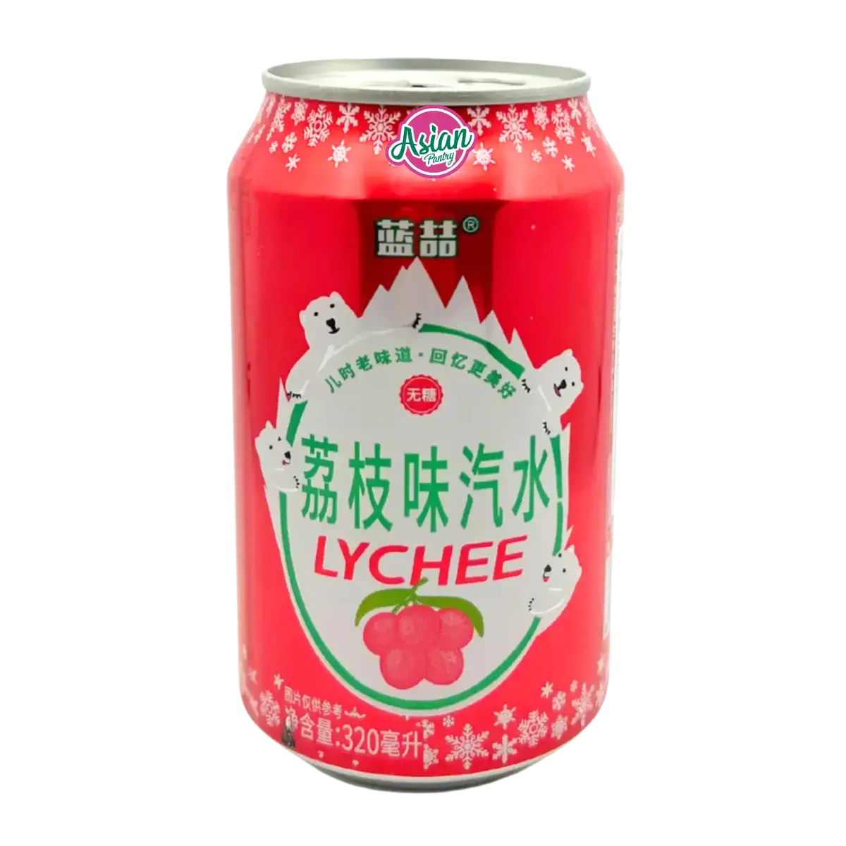 Lanzhe Lychee Flavoured Soda 320Ml 1
