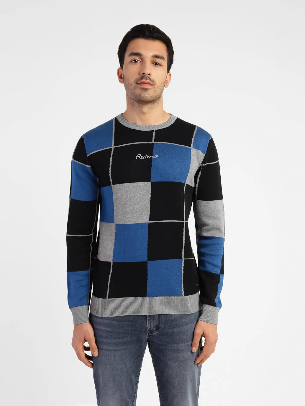 Men's Colorblock Crew Neck Sweater 1