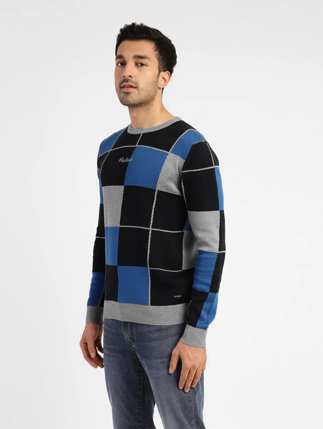 Men's Colorblock Crew Neck Sweater 4