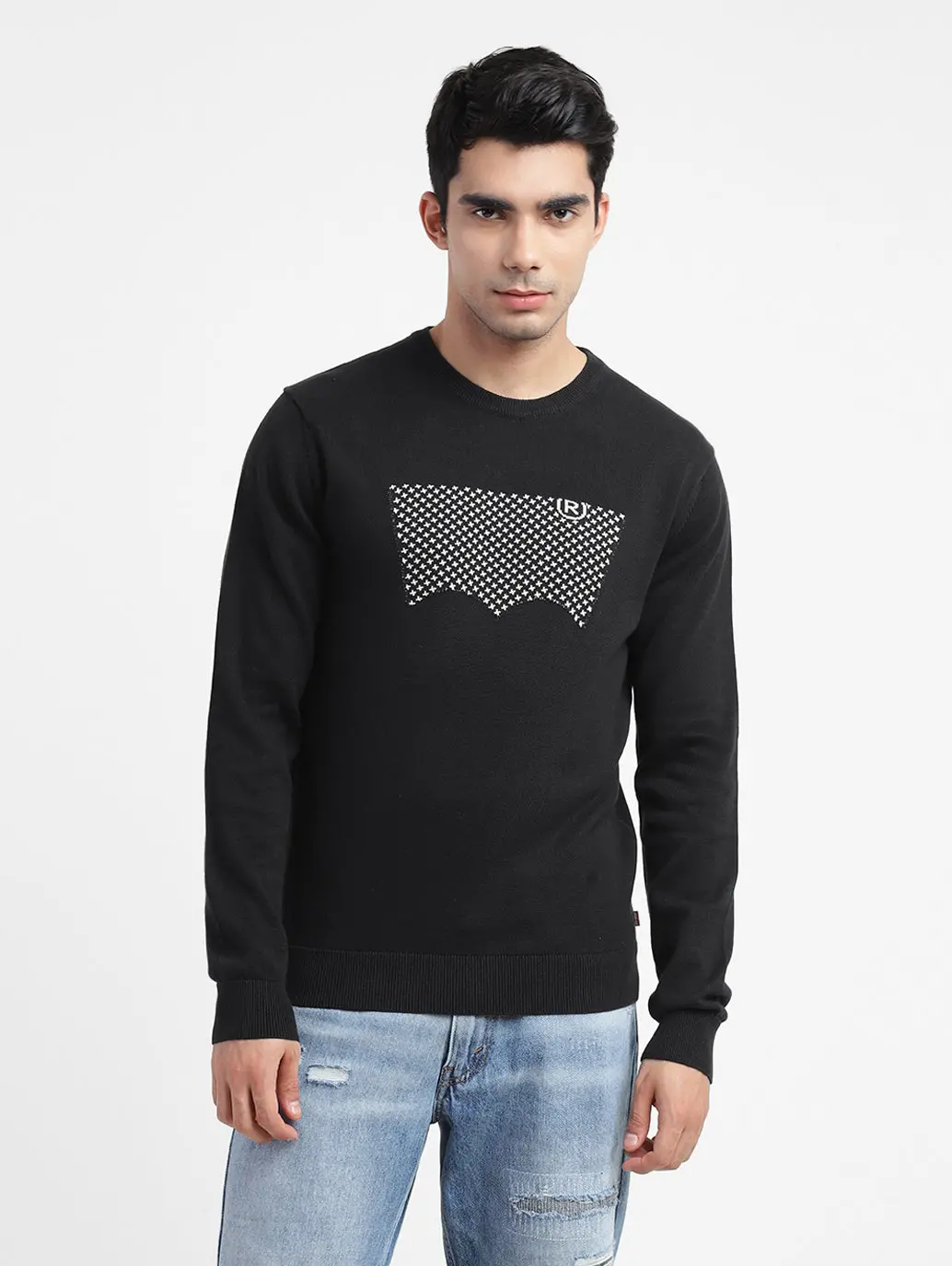 Men's Brand Logo Crew Neck Sweatshirt 1