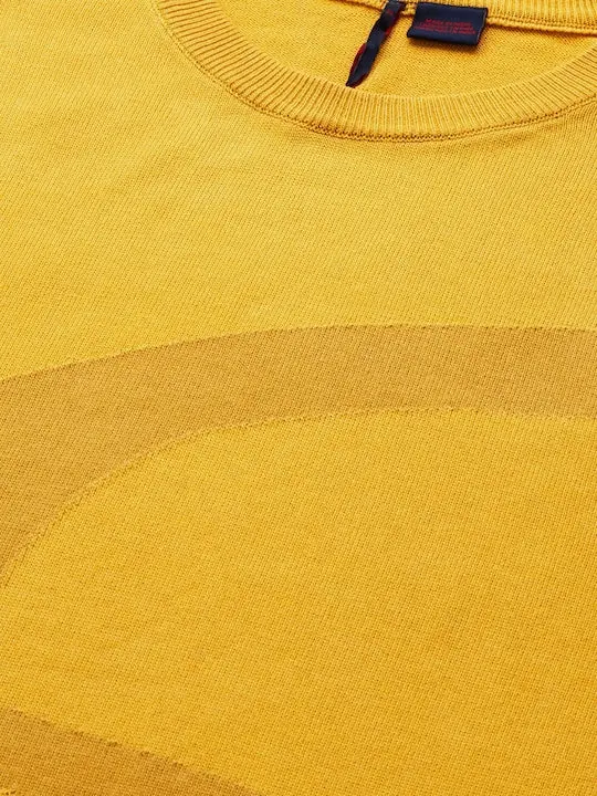 Men's Abstract Print Crew Neck Sweater 4