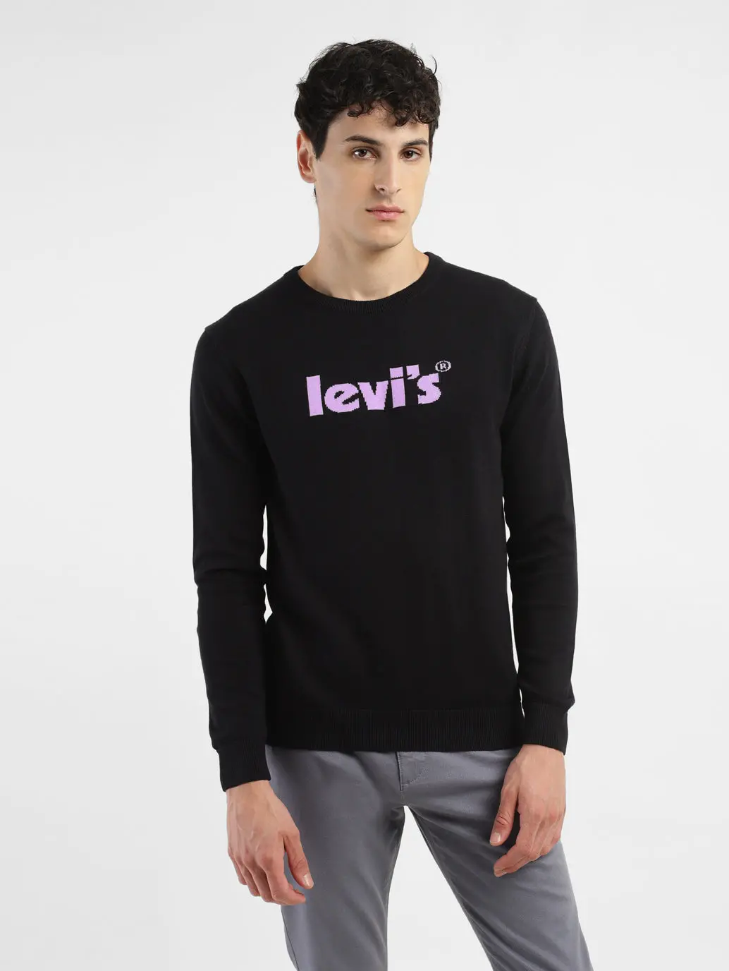 Men's Printed Crew Neck Sweater 2