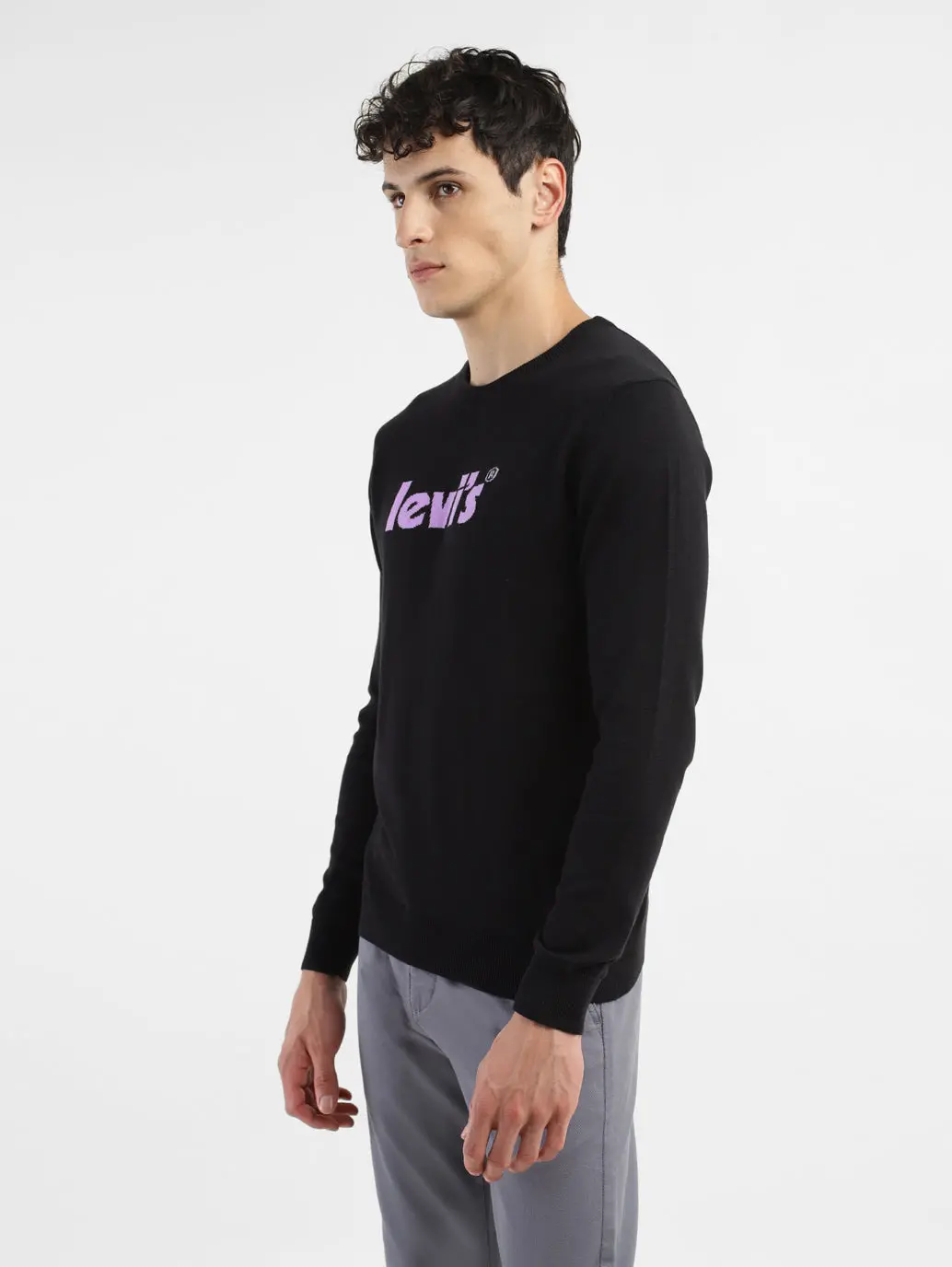 Men's Printed Crew Neck Sweater 4