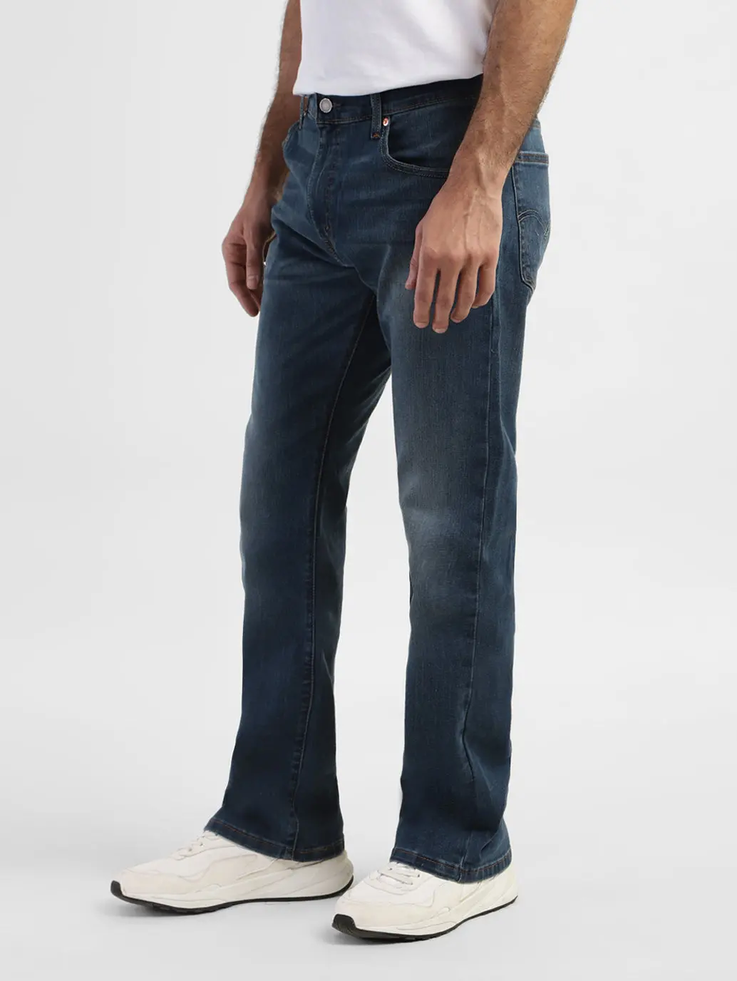 Men's 517 Blue Bootcut Fit Mid Rise Jeans 5