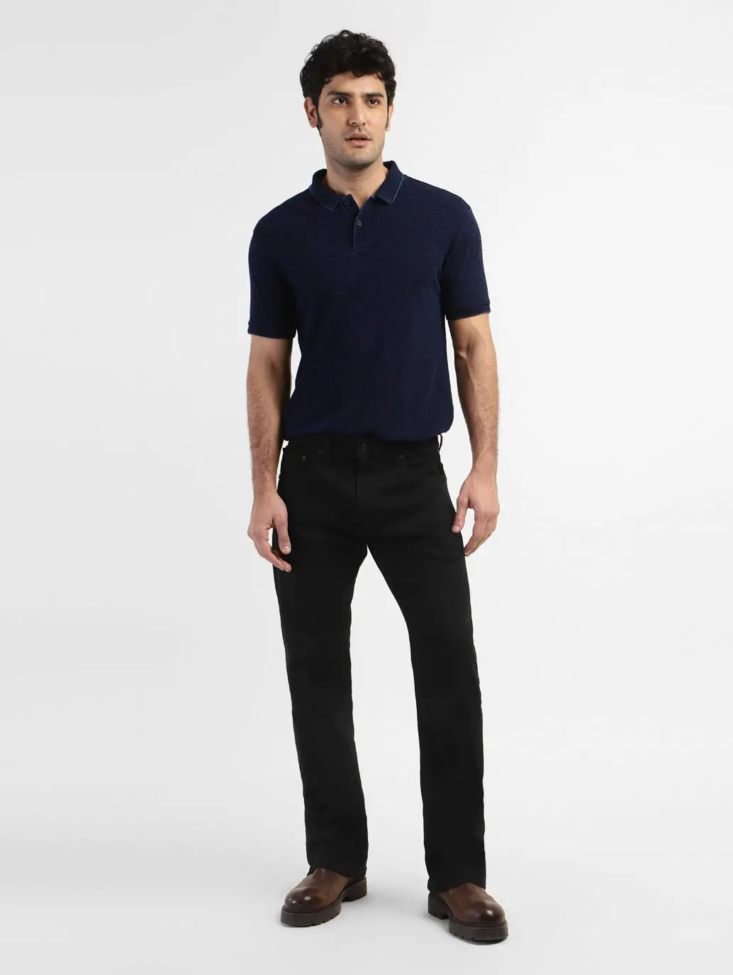 Men's 517 Black Bootcut Fit Mid Rise Jeans 6
