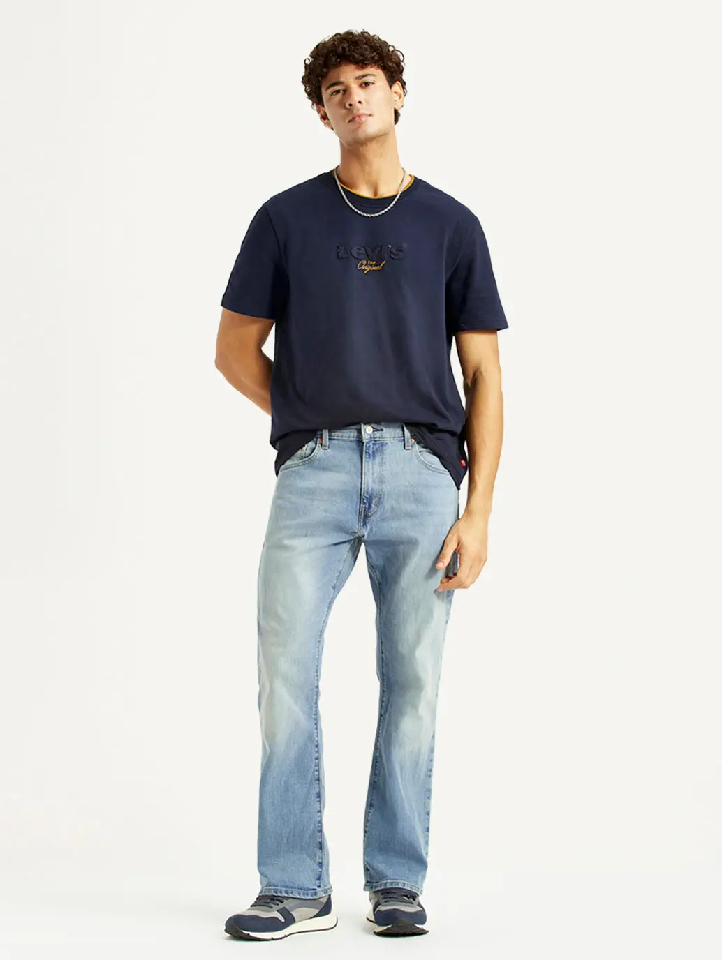 Men's 517 Light Blue Bootcut Fit Mid Rise Jeans 1
