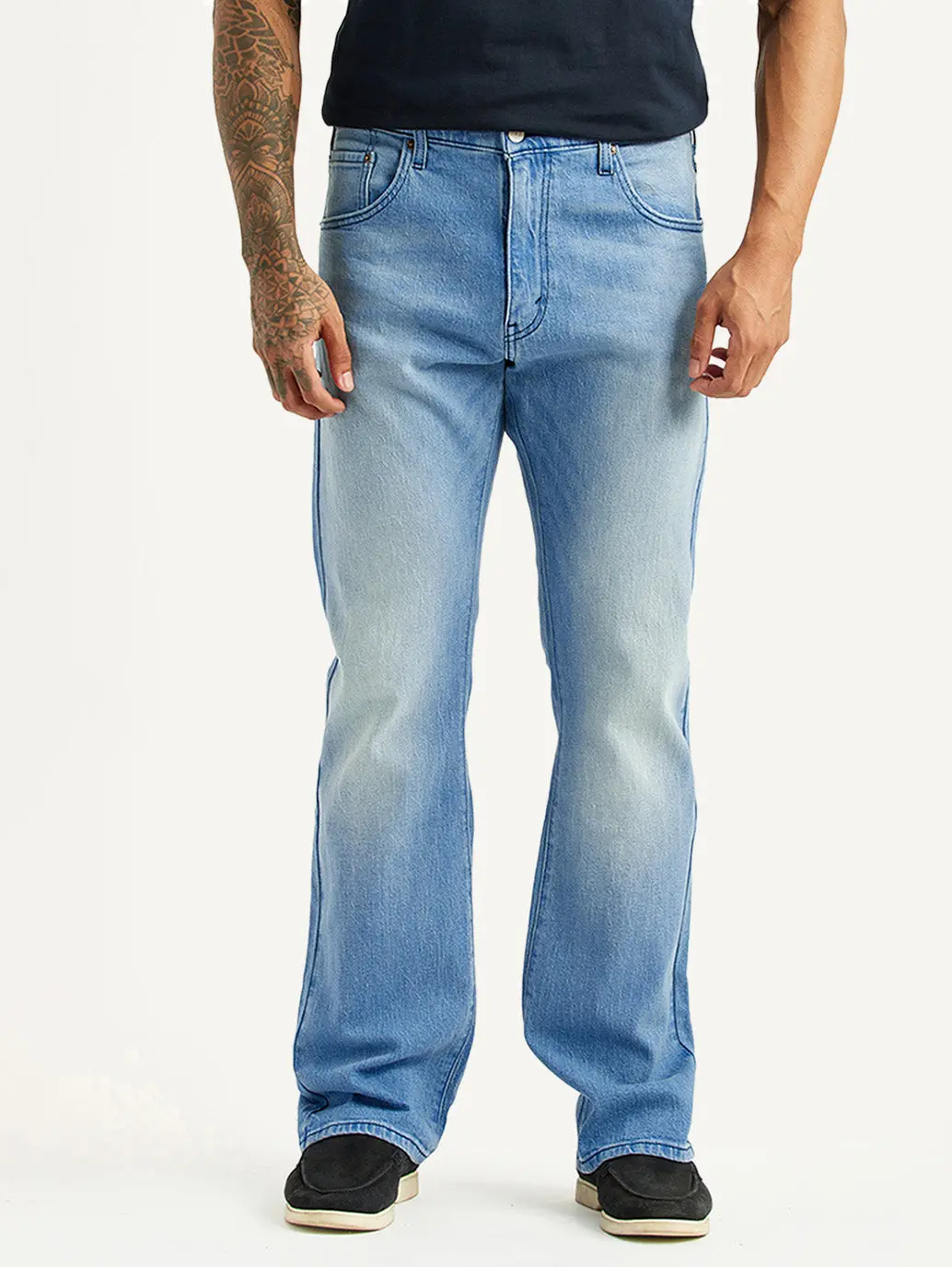 Men's 517 Light Blue Bootcut Mid Rise Jeans 2
