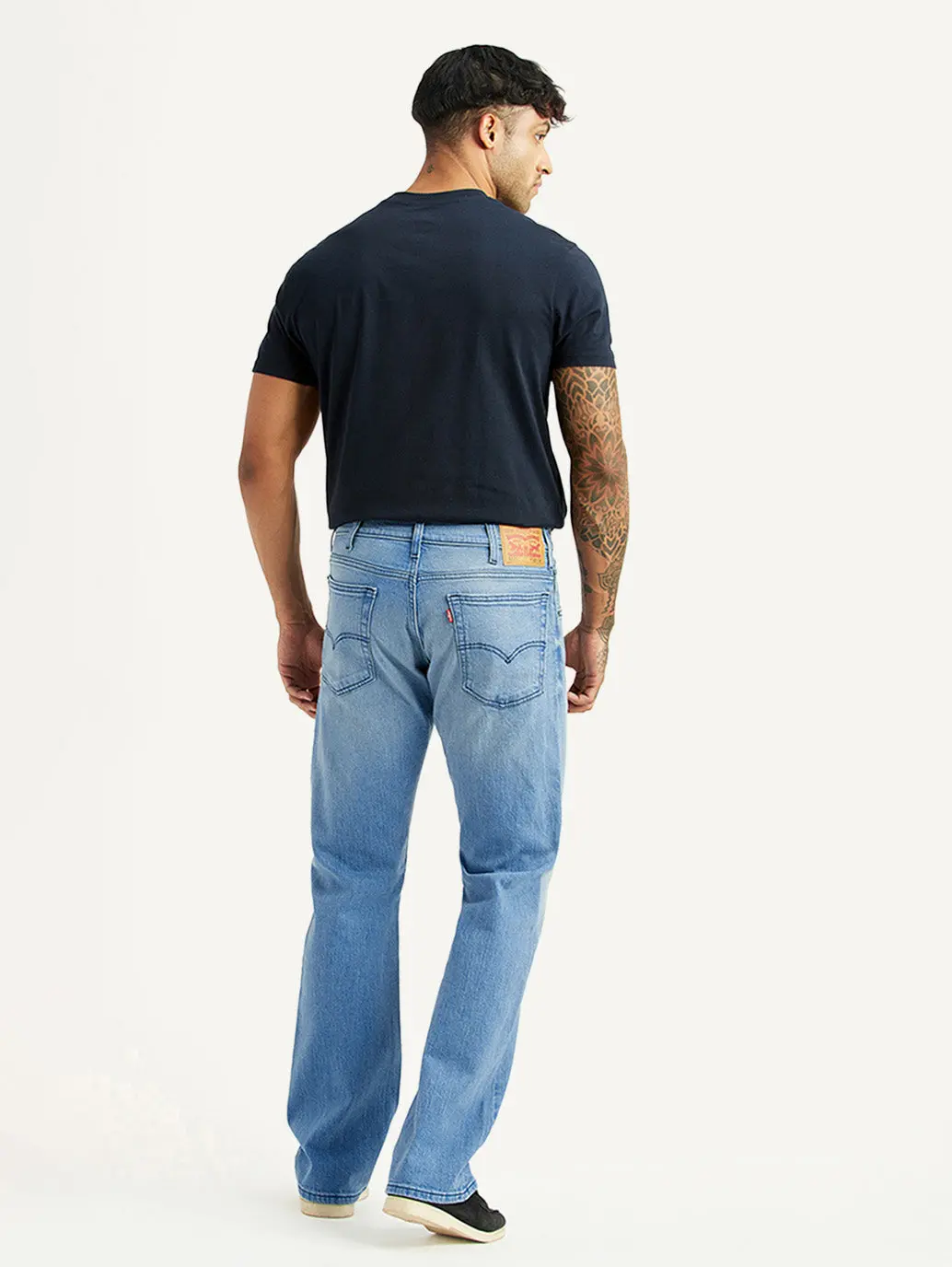 Men's 517 Light Blue Bootcut Mid Rise Jeans 3