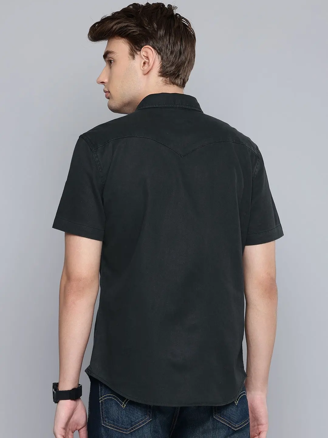 Men's Solid Slim Fit Shirt 4