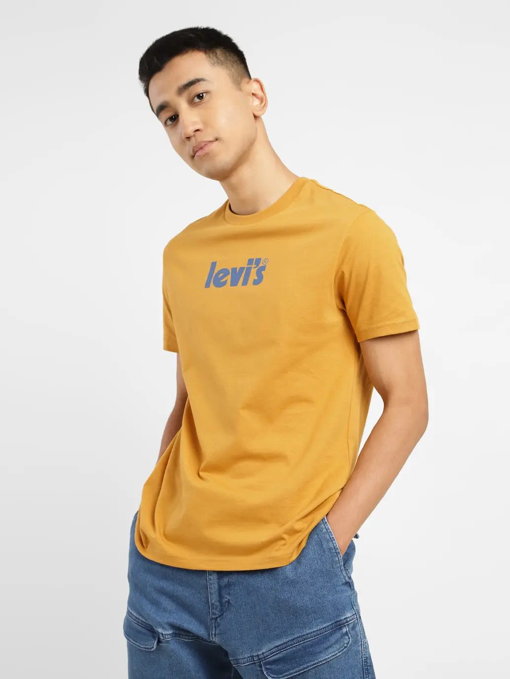 Men's Brand Logo Round Neck T-Shirt 1