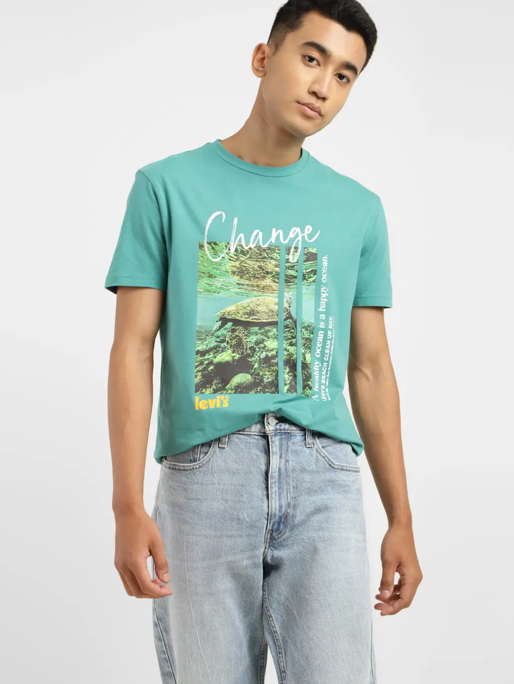 Men's Graphic Print Crew Neck T-Shirt 1