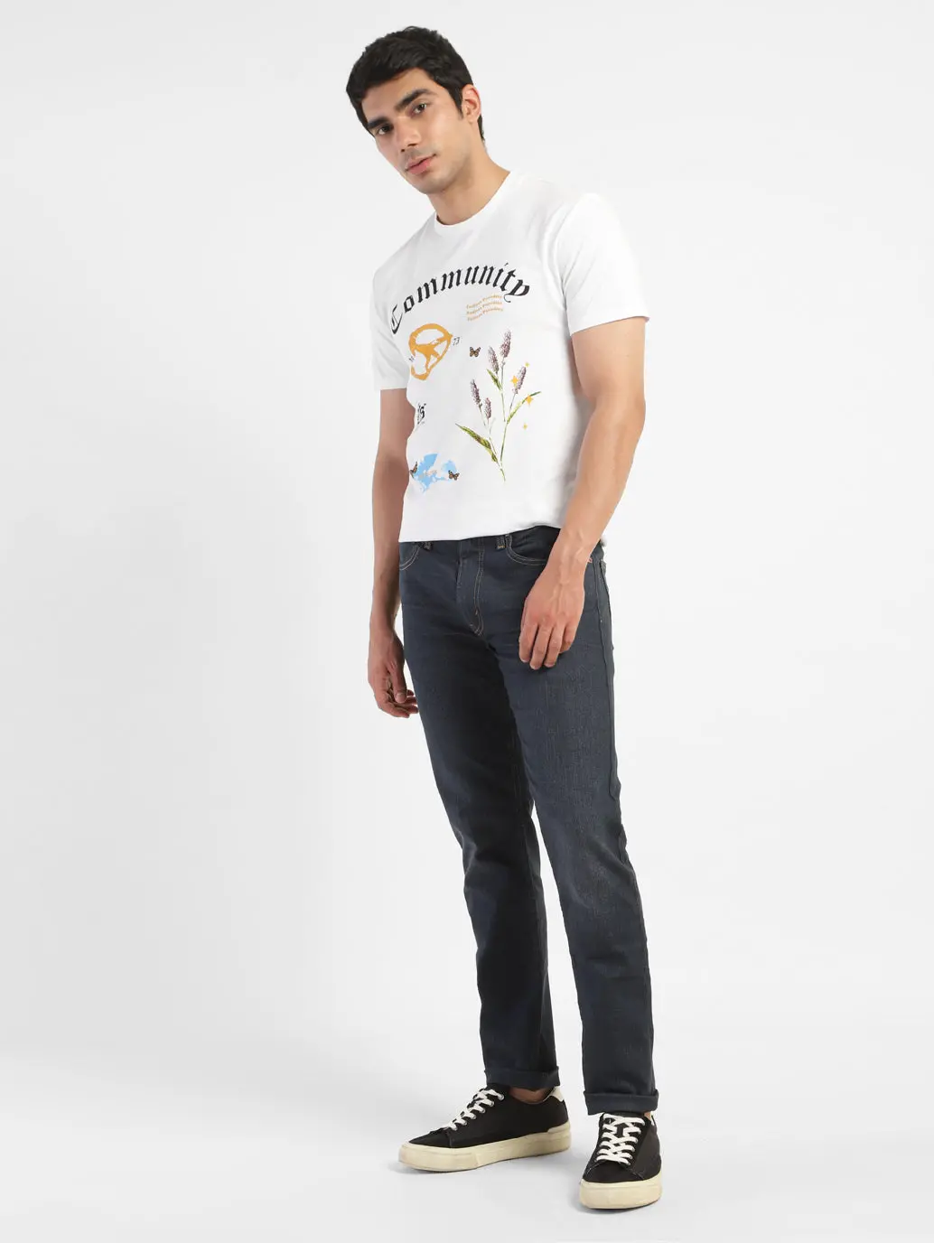Men's Graphic Print Crew Neck T-Shirt 1