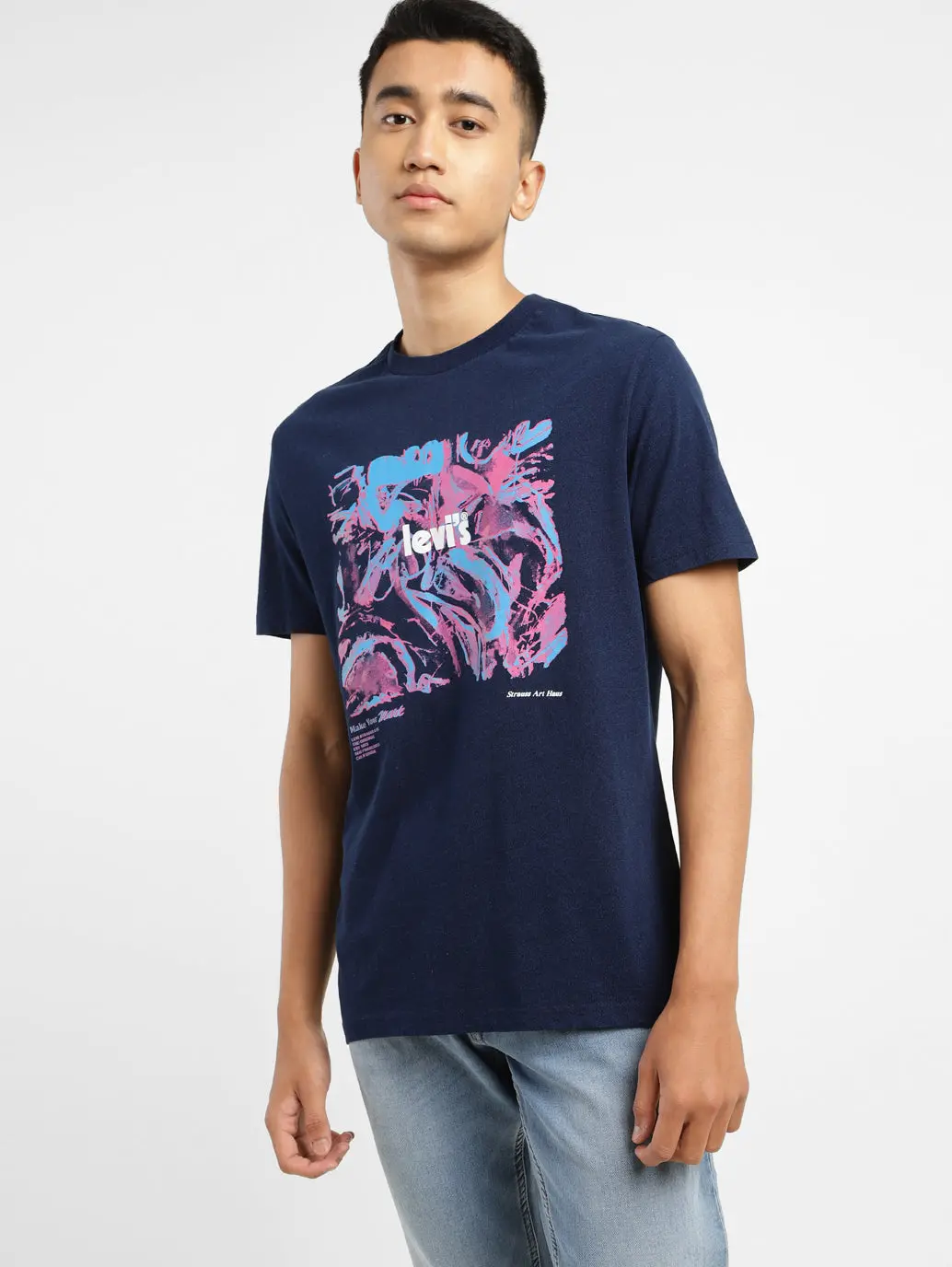 Men's Graphic Print Crew Neck T-Shirt 1