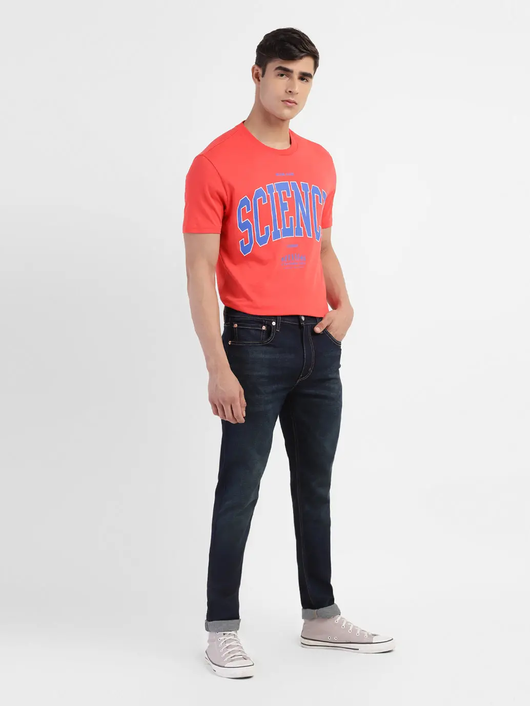 Men's Typographic Crew Neck T-Shirt 1