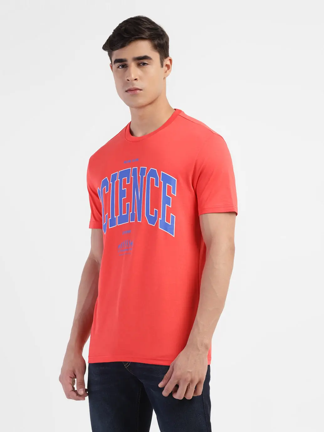 Men's Typographic Crew Neck T-Shirt 4
