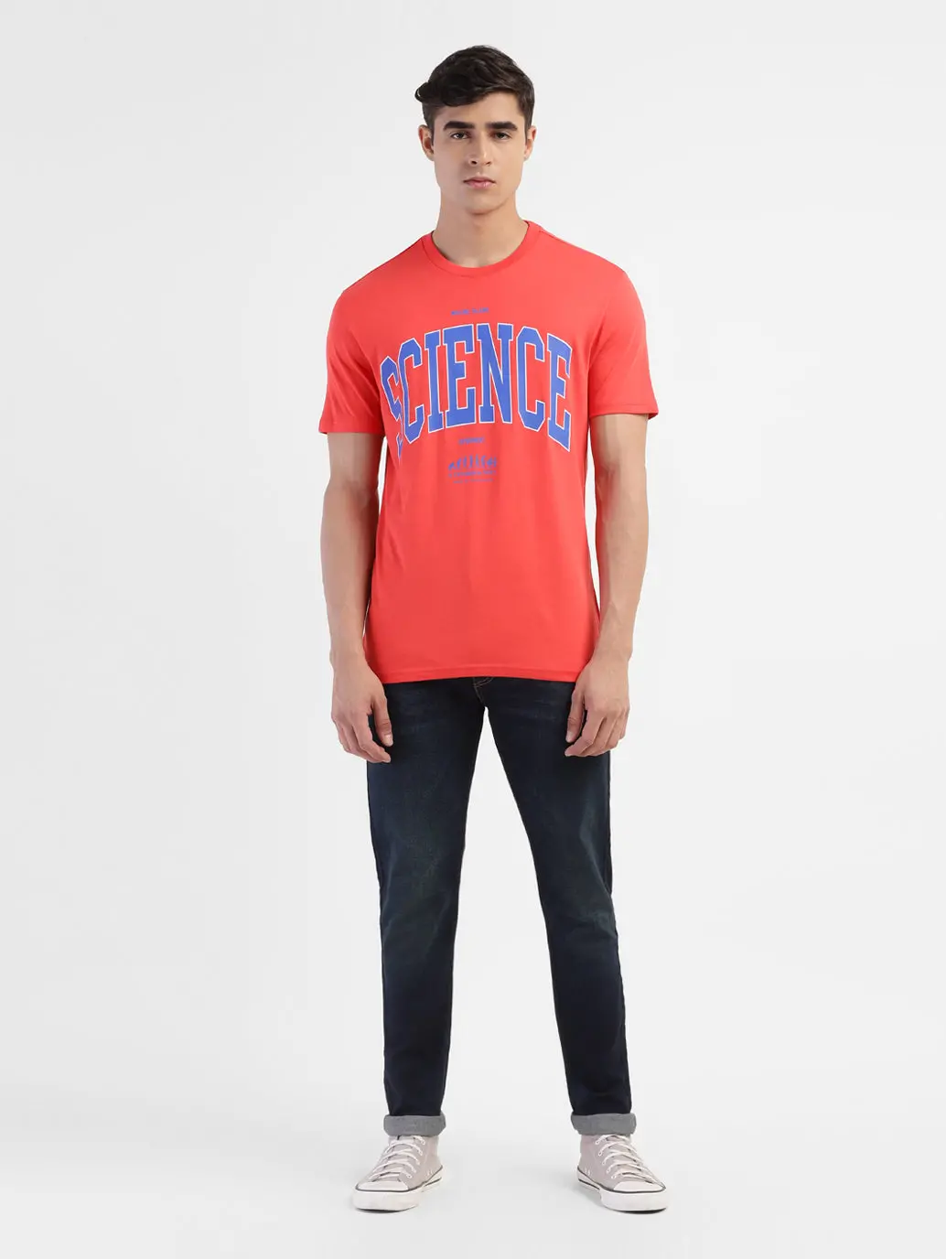 Men's Typographic Crew Neck T-Shirt 5