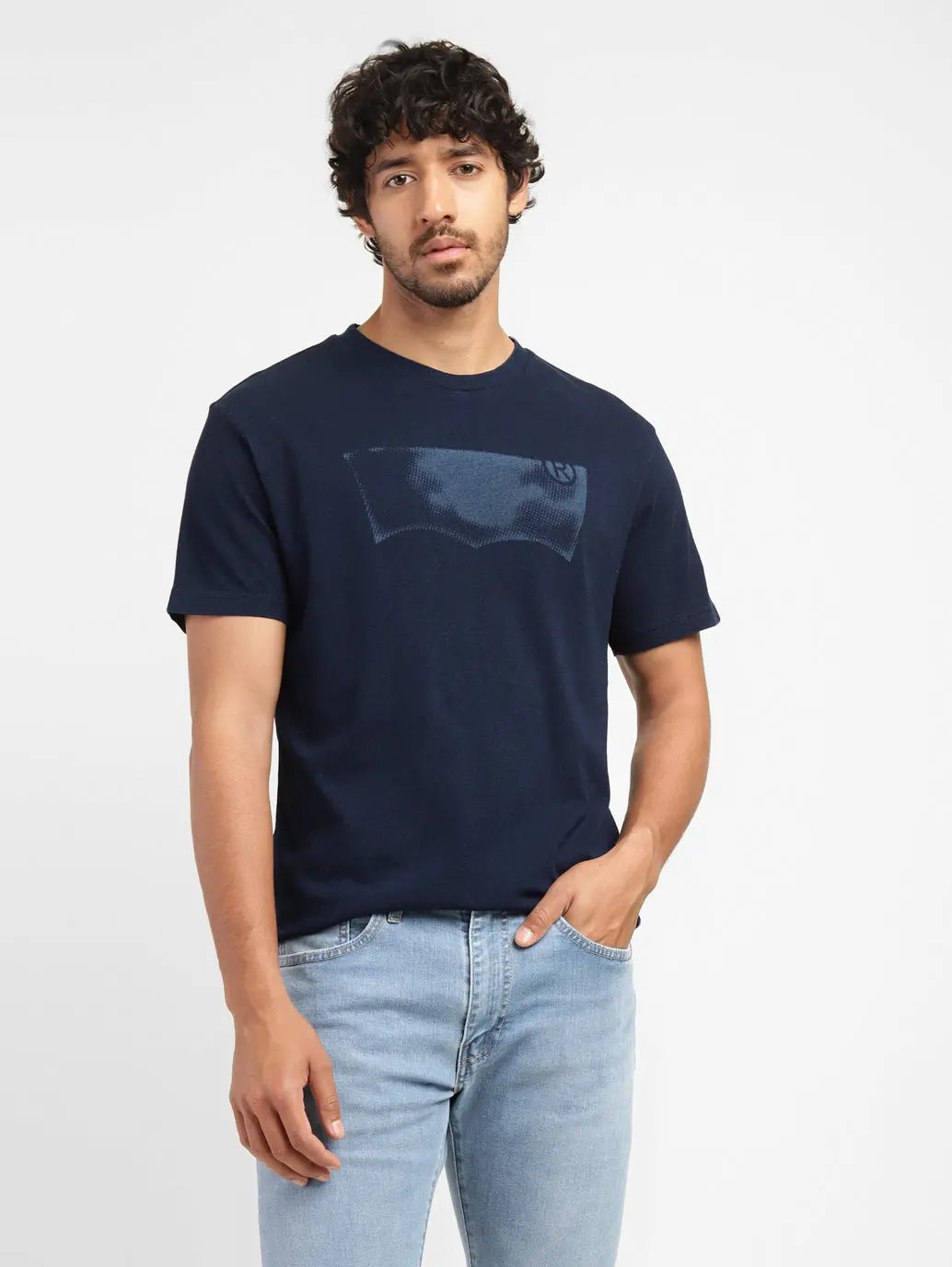 Men's Brand Logo Crew Neck T-Shirt 1
