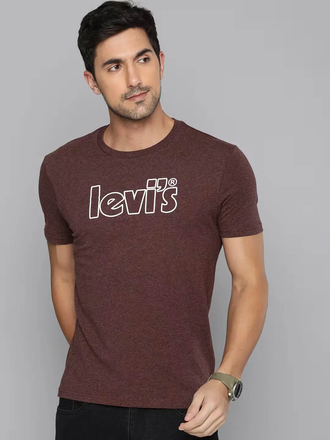 Men's Brand Logo Crew Neck T-Shirt 1