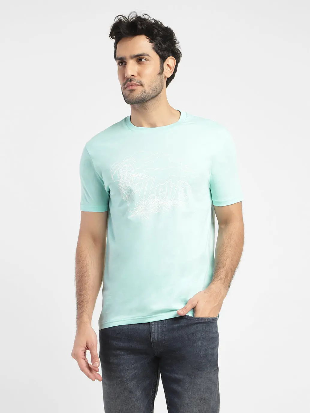 Men's Brand Logo Slim Fit T-Shirt 2