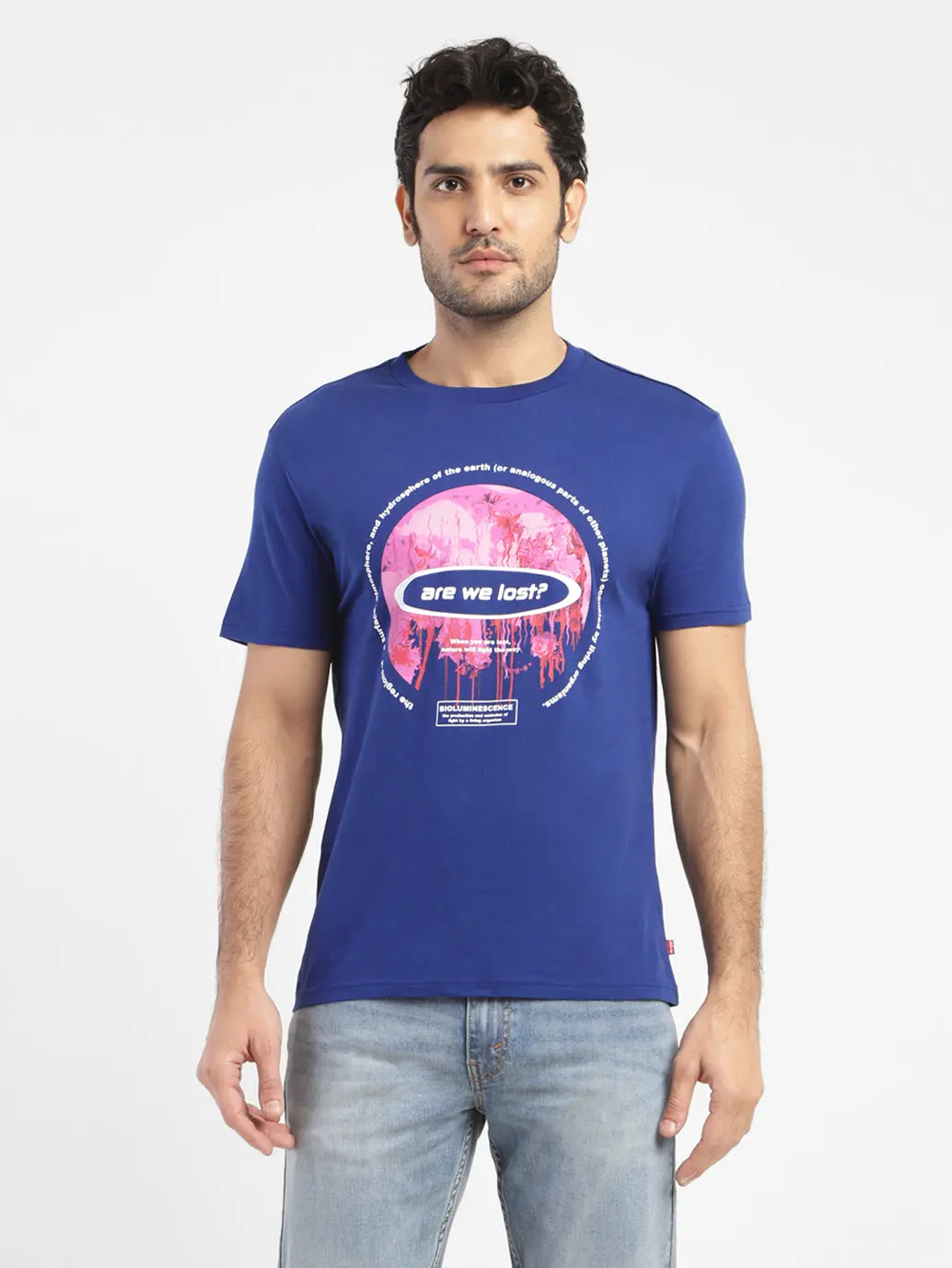 Men's Graphic Print Crew Neck T-Shirt 1