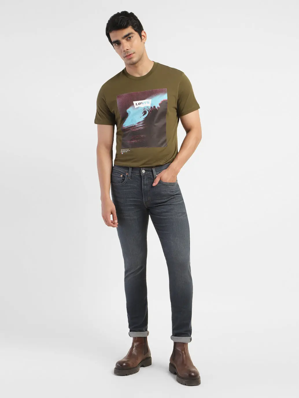 Men's Graphic Print Crew Neck T-Shirt 1