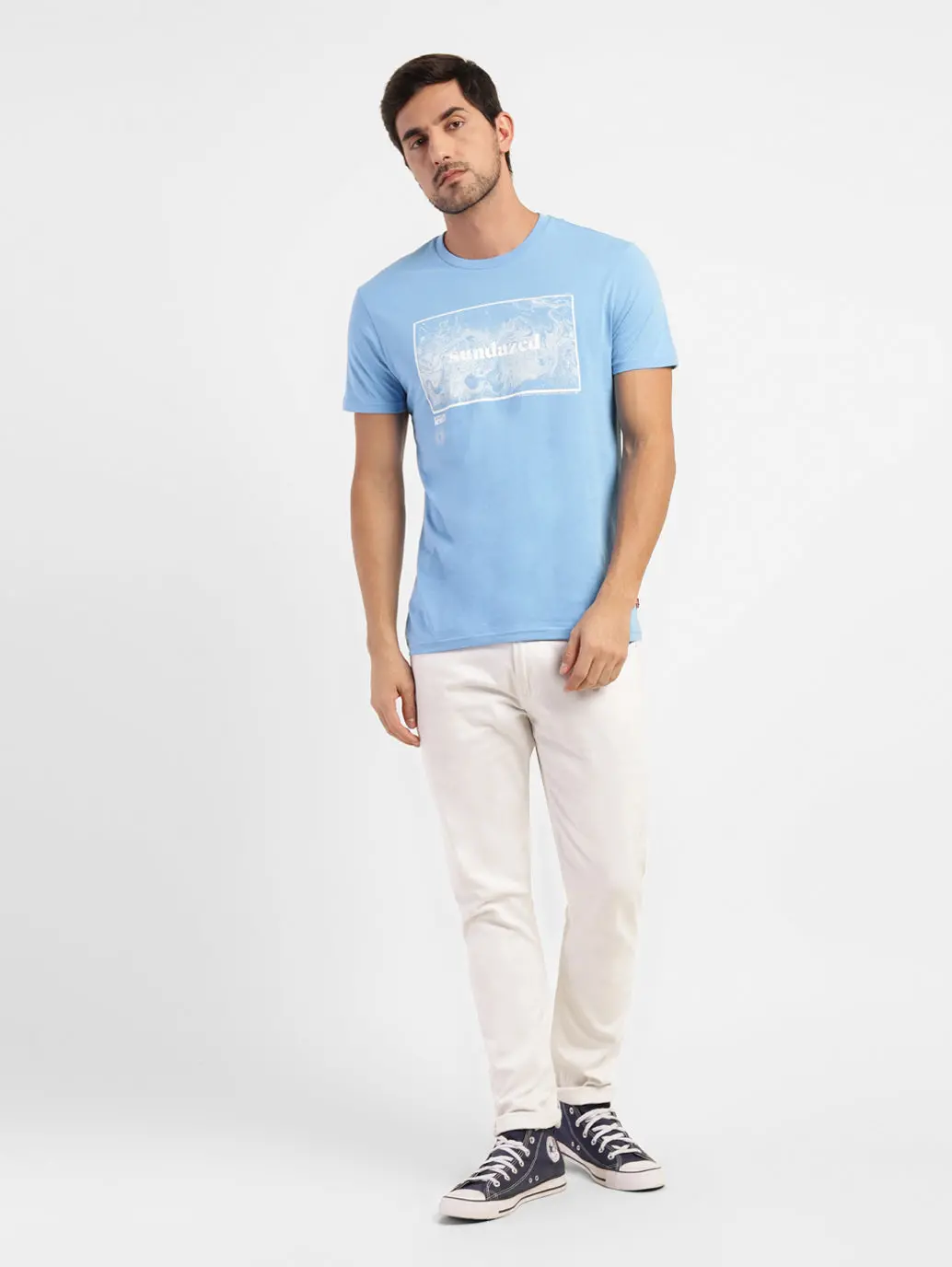 Men's Graphic Print Crew Neck T-Shirt 1