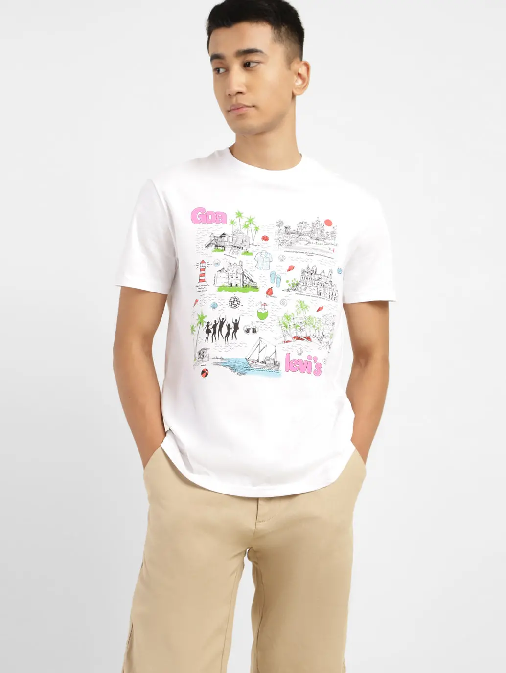 Men's Graphic Print Crew Neck T-Shirt 1