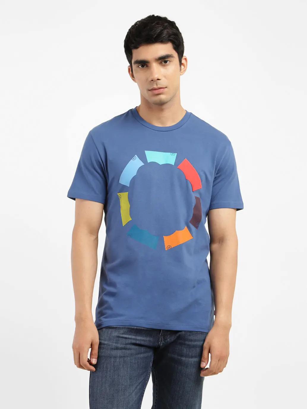 Men's Brand Logo Crew Neck T-Shirt 1