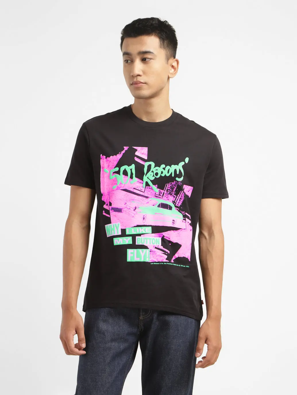 Men's Graphic Print Slim Fit T-Shirt 1