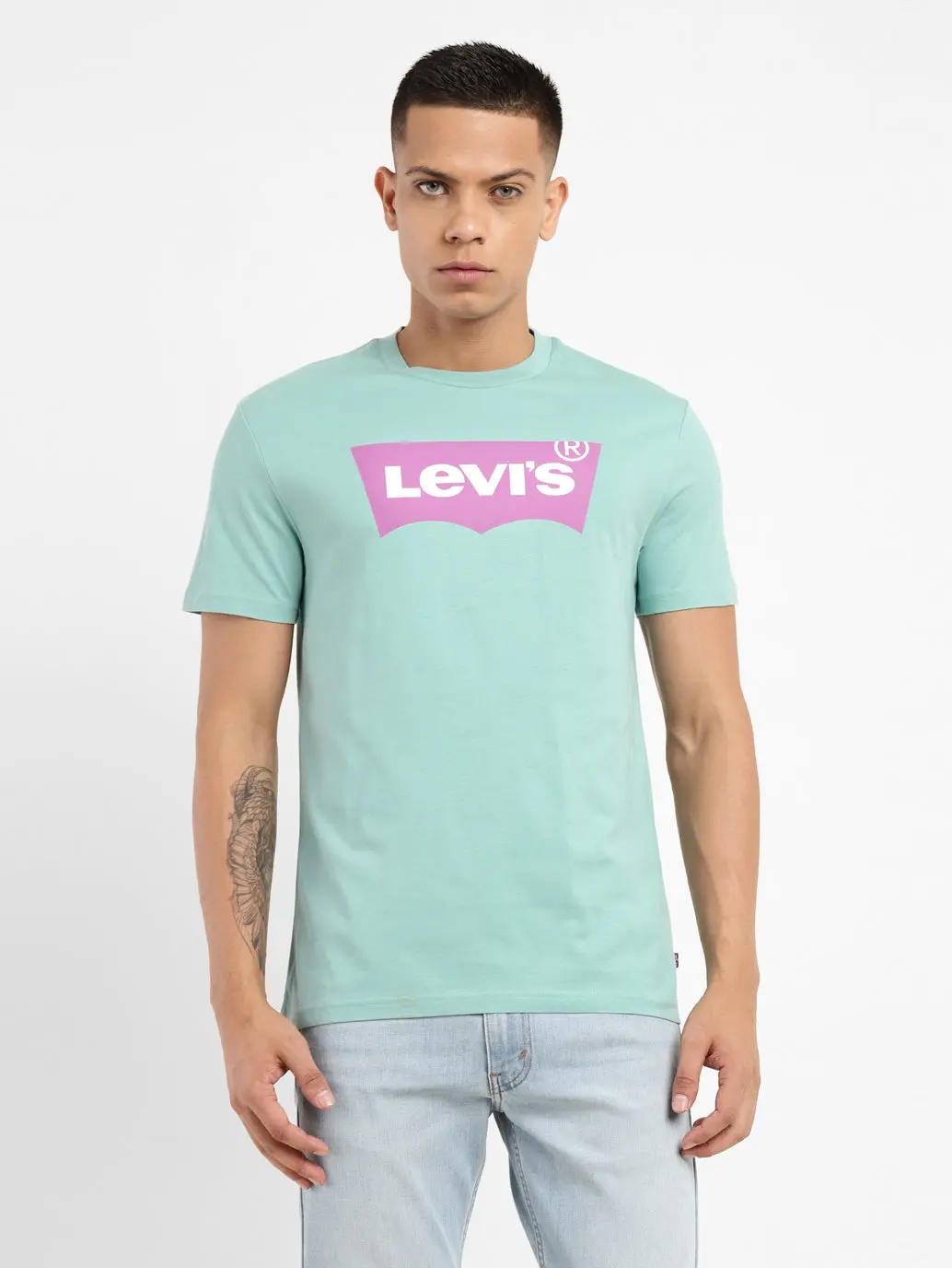 Men's Brand Logo Slim Fit T-Shirt 1