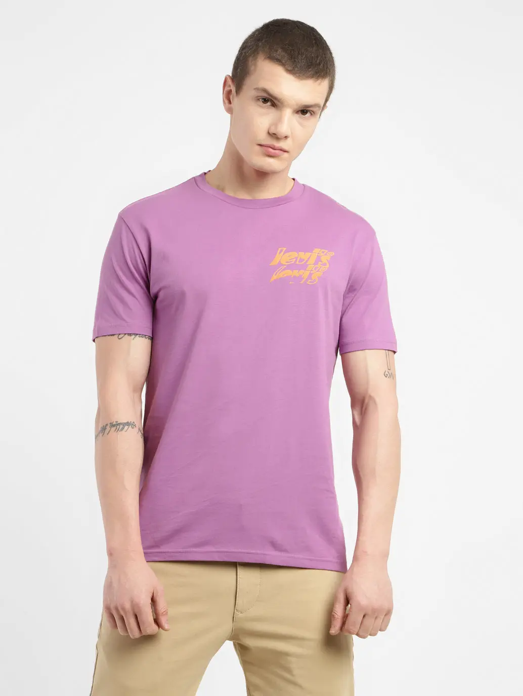 Men's Brand Logo Crew Neck T-Shirt 1