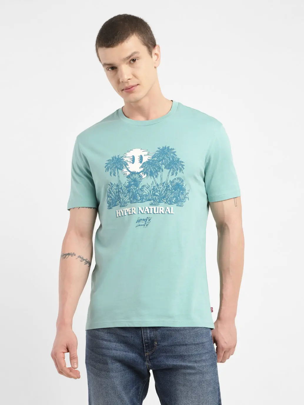 Men's Graphic Print Crew Neck T-Shirt 1