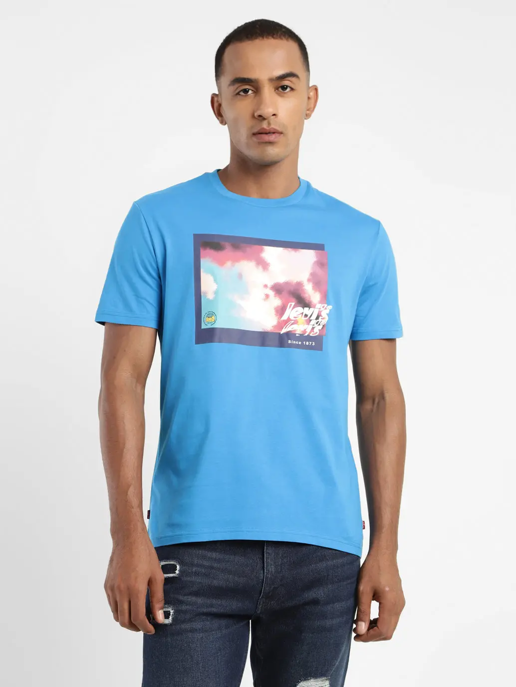 Men's Graphic Print Crew Neck T-Shirt 1