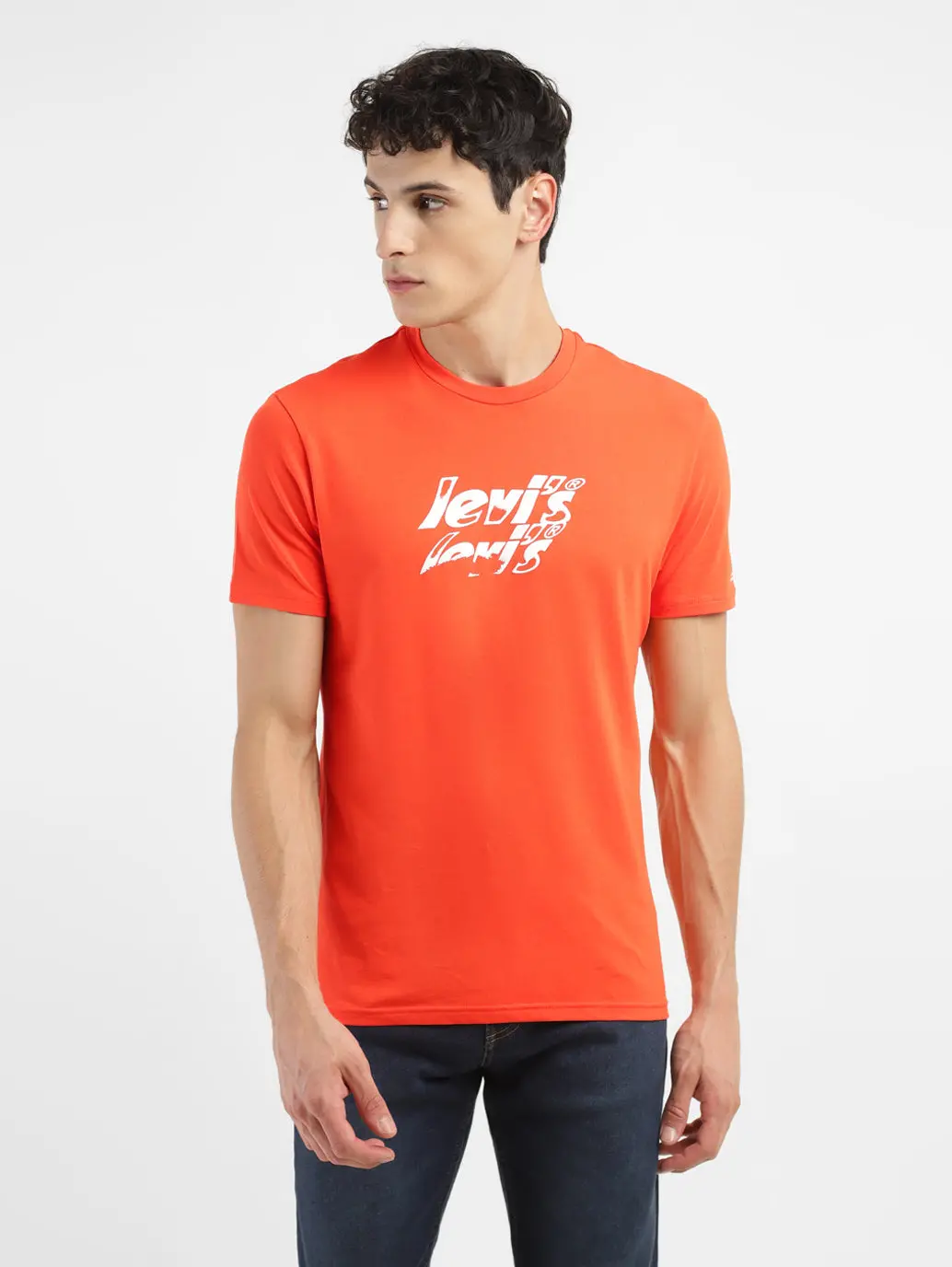 Men's Brand Logo Loose Fit T-Shirt 2