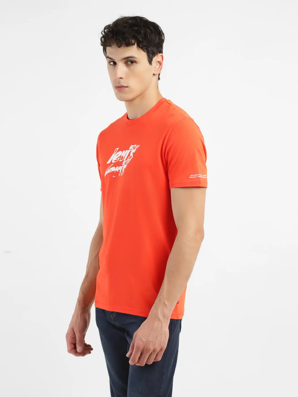 Men's Brand Logo Loose Fit T-Shirt 4