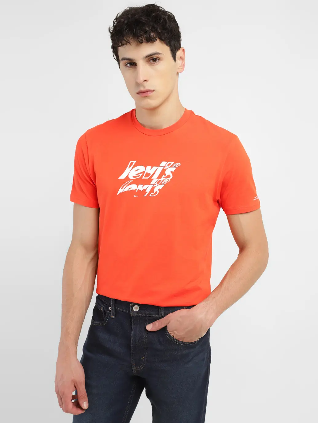 Men's Brand Logo Loose Fit T-Shirt 6