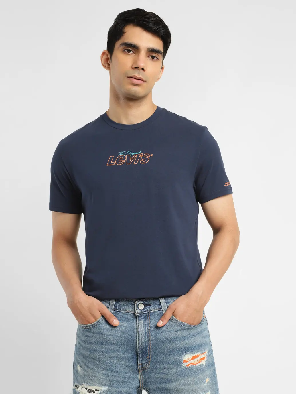 Men's Brand Logo Loose Fit T-Shirt 1