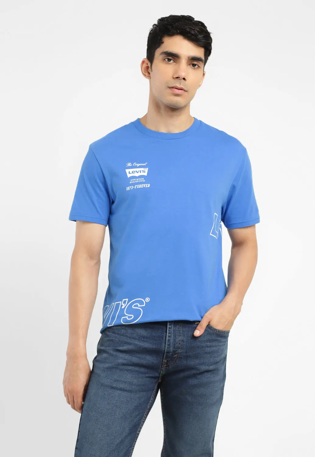 Men's Brand Logo Crew Neck T-Shirt 1