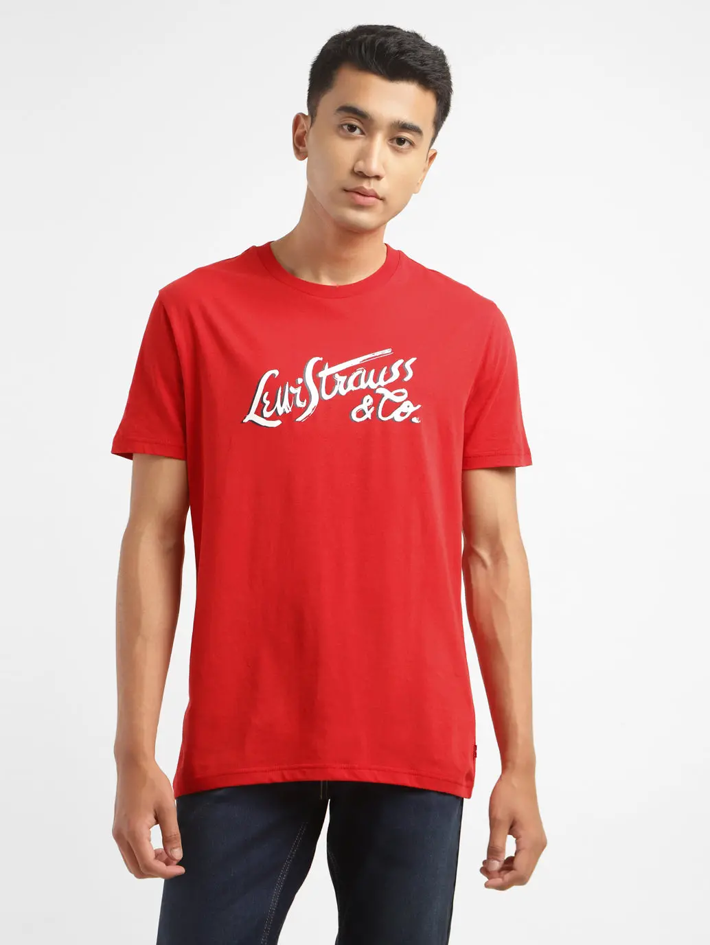 Men's Brand Logo Crew Neck T-Shirt 1