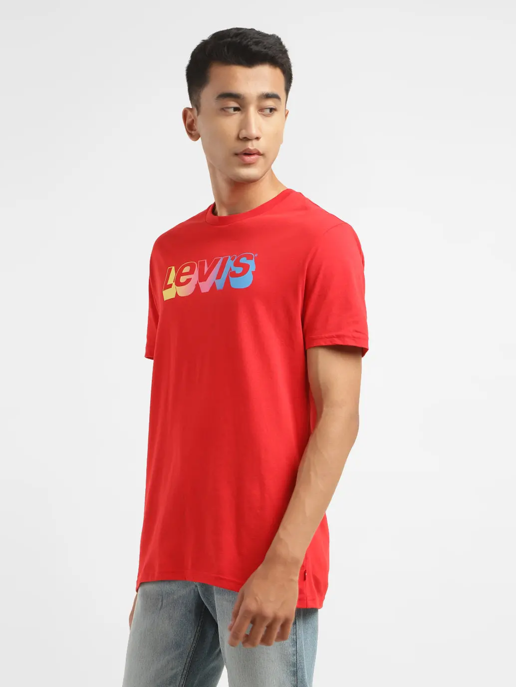 Men's Brand Logo Crew Neck T-Shirt 4