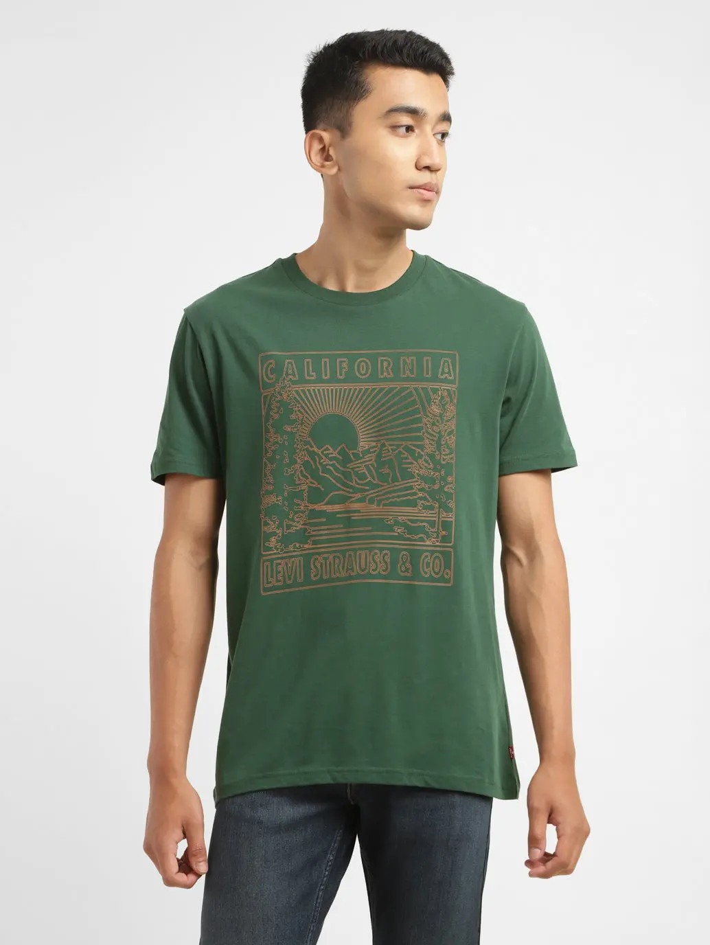 Men's Brand Logo Crew Neck T-Shirt 1