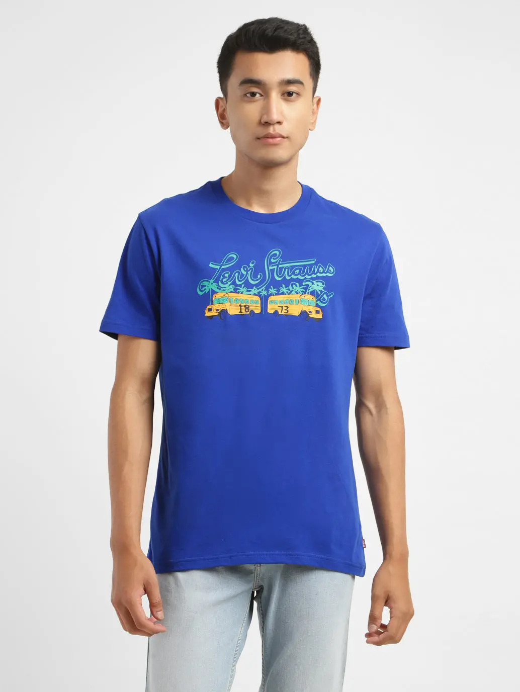 Men's Graphic Print Crew Neck T-Shirt 1