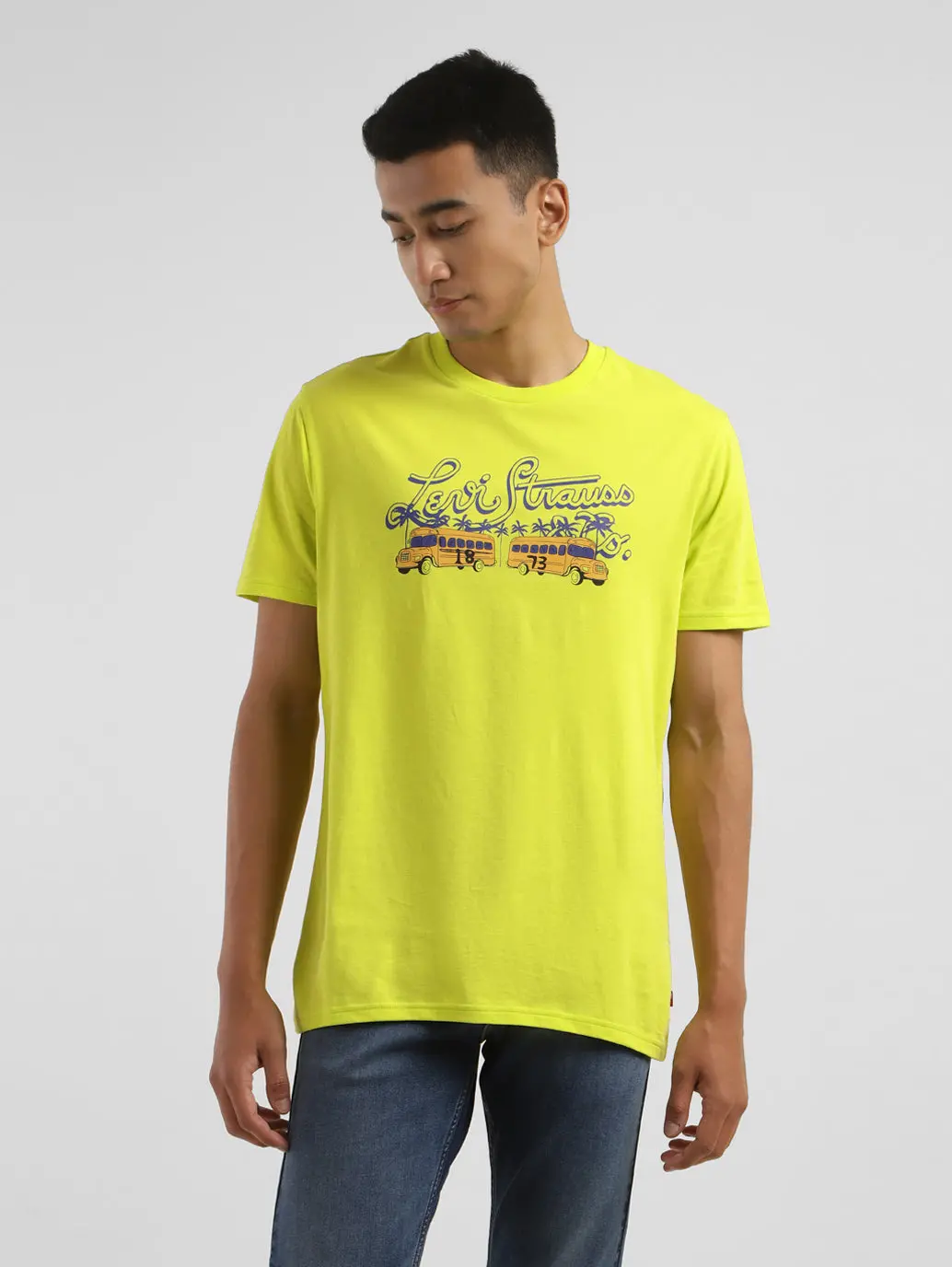 Men's Graphic Print Crew Neck T-Shirt 1