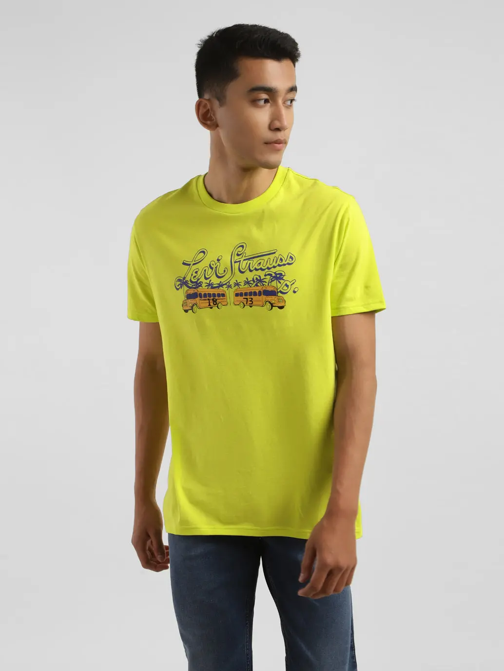 Men's Graphic Print Crew Neck T-Shirt 2