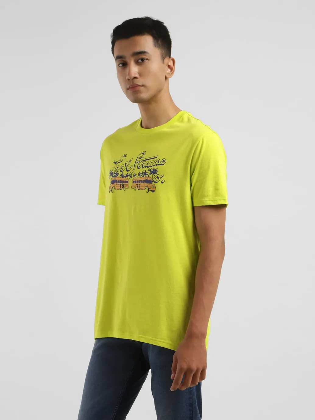 Men's Graphic Print Crew Neck T-Shirt 4