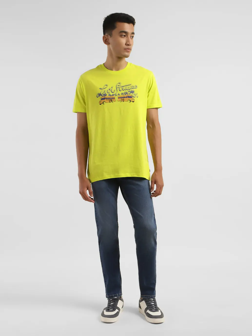 Men's Graphic Print Crew Neck T-Shirt 6