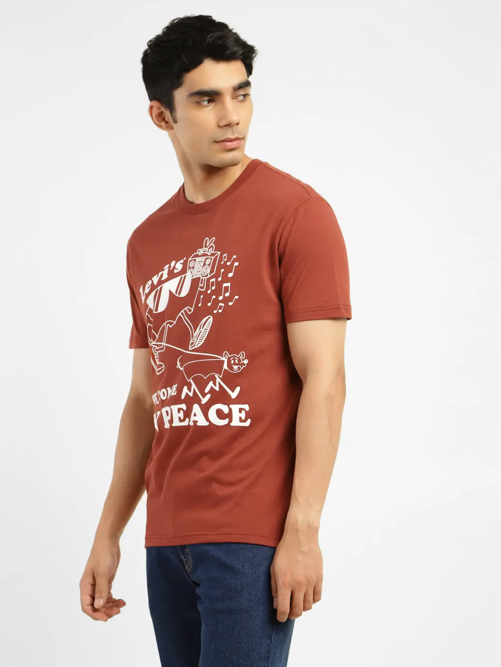 Men's Graphic Print Slim Fit T-Shirt 4